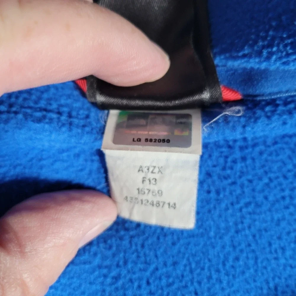 The North Face Fleece Pullover Mens XL Blue TKA 100 1/4 Zip Mock Neck Pocket